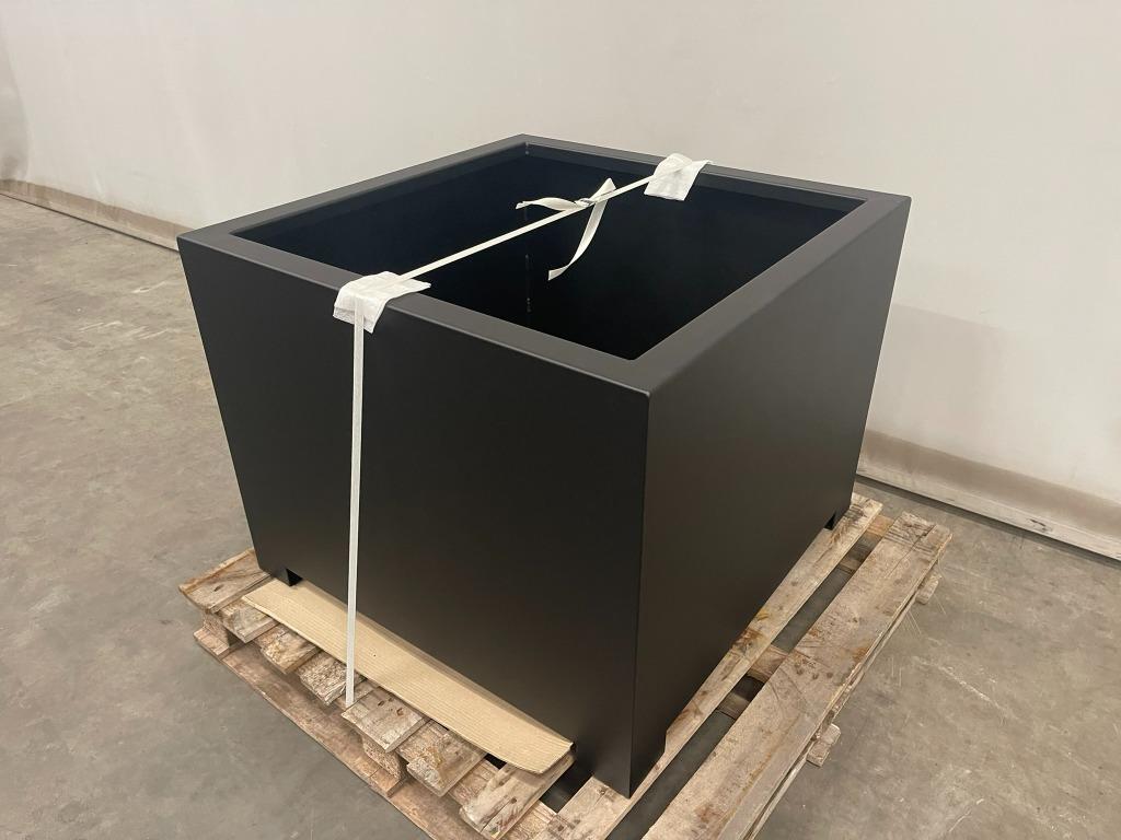 Nouvelles jardinières en acier | Noir | 90x90x70 cm, Enlèvement ou Envoi, Carré, Utilisé, 60 à 100 cm