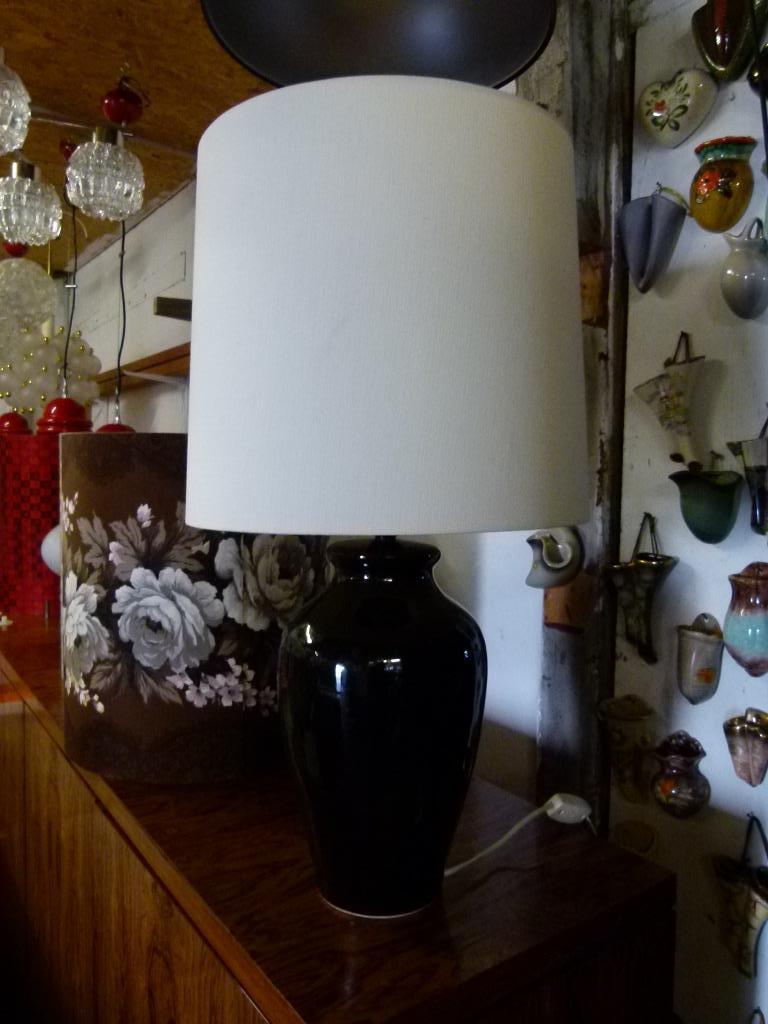 vintage tafellamp vaaslamp Kobalt mid-century, Enlèvement, Maison et Meubles