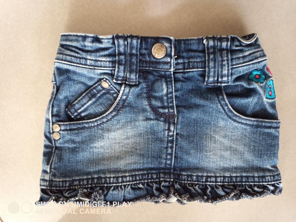 Jeans Rokje Bumba, Kinderen en Baby's, Babykleding | Maat 74, Gebruikt, Meisje, Jurkje of Rokje, Ophalen of Verzenden