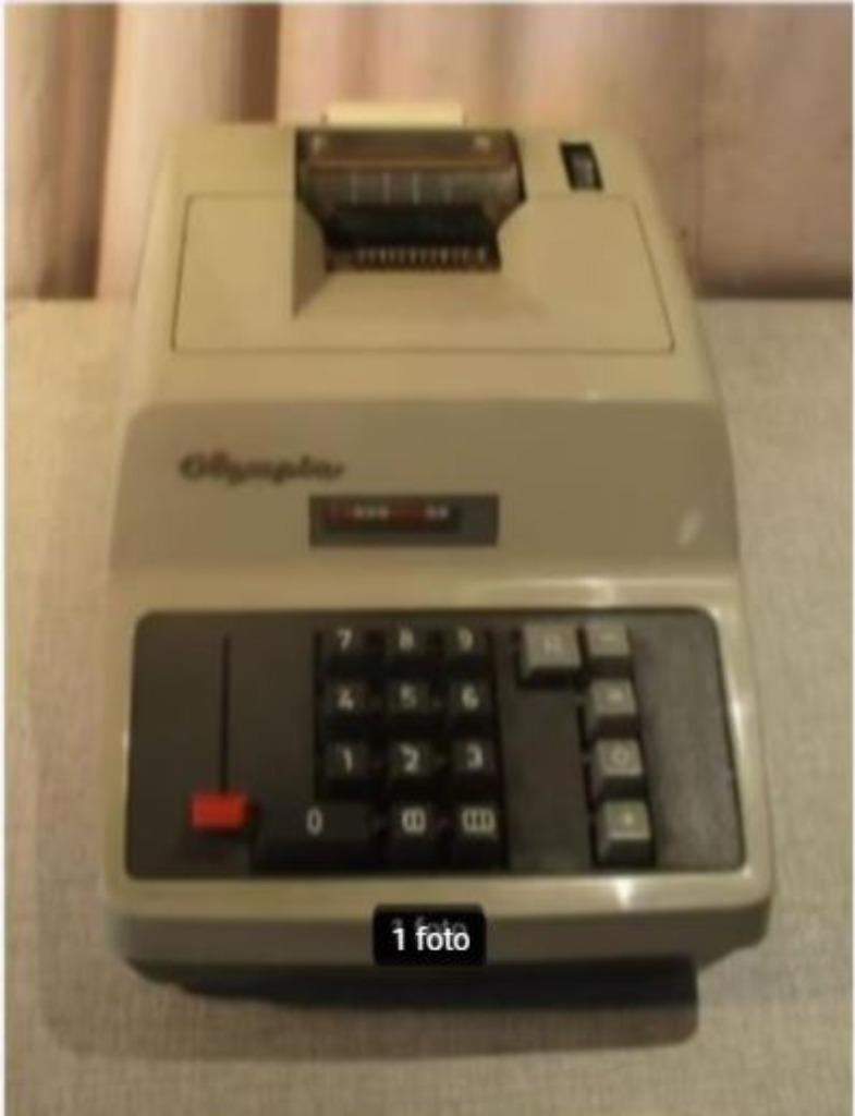 Retro Rekenmachine van Olympia, Ophalen of Verzenden, Gebruikt