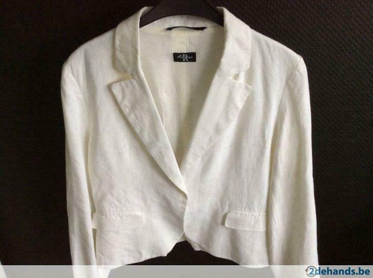 Witte jas ( rhetorique), Enlèvement ou Envoi, Porté, Taille 38/40 (M), Blanc