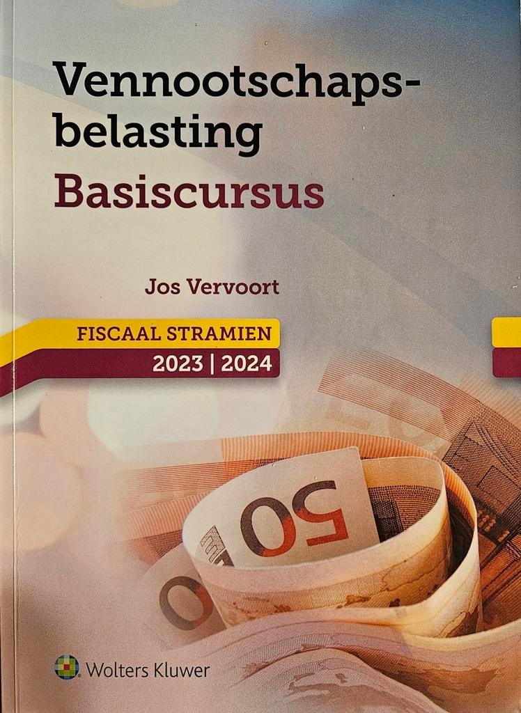 Vennootschapsbelasting Basiscursus Fiscaal Stramien 2023-24, Ophalen of Verzenden, Zo goed als nieuw
