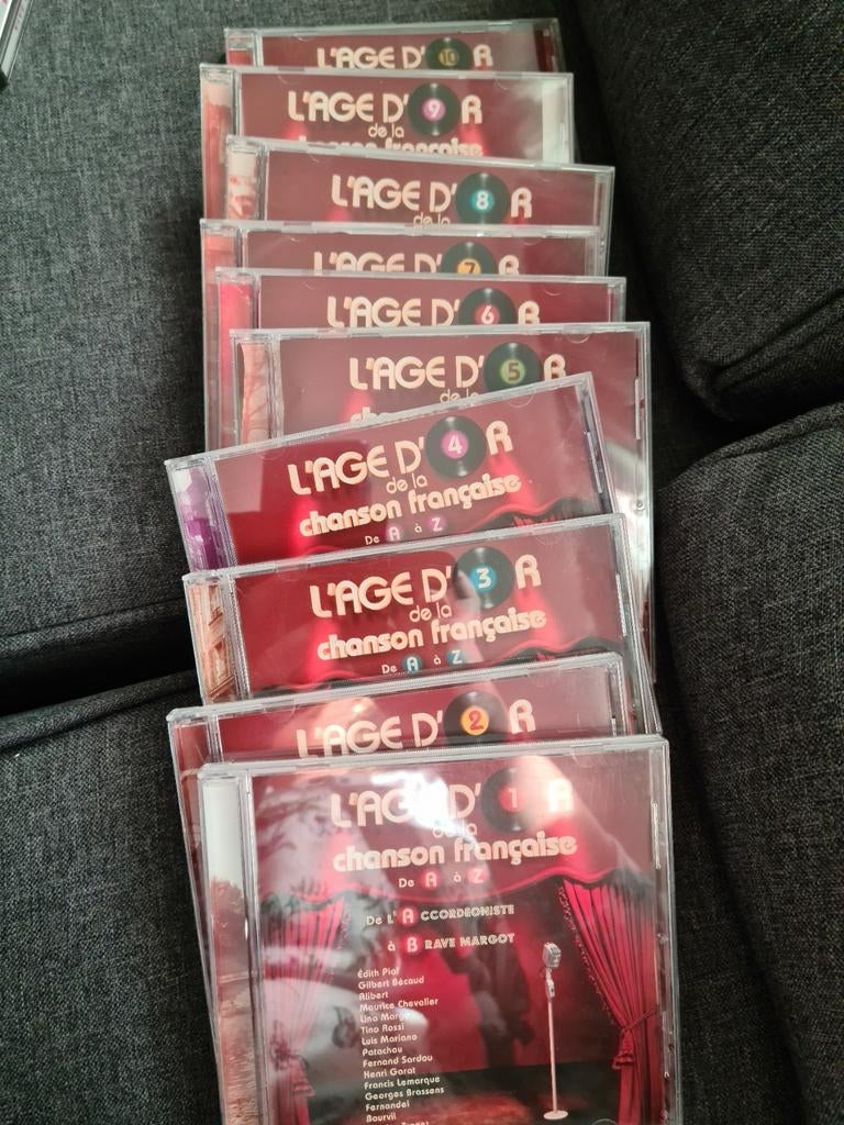 DE GOUDEN EEUW VAN FRANSE LIEDJES VOL. 1 tot 10, Cd's en Dvd's, Ophalen, Zo goed als nieuw