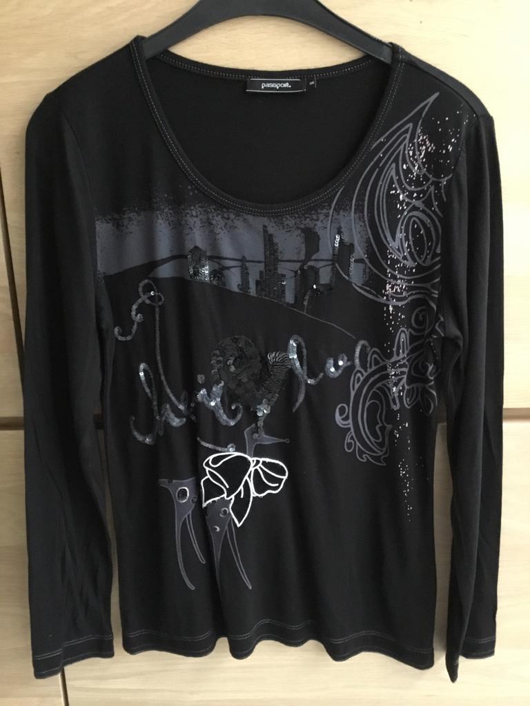 t shirt PASSPORT, Kleding | Dames, Maat 38/40 (M), Passport, Zwart, Ophalen of Verzenden
