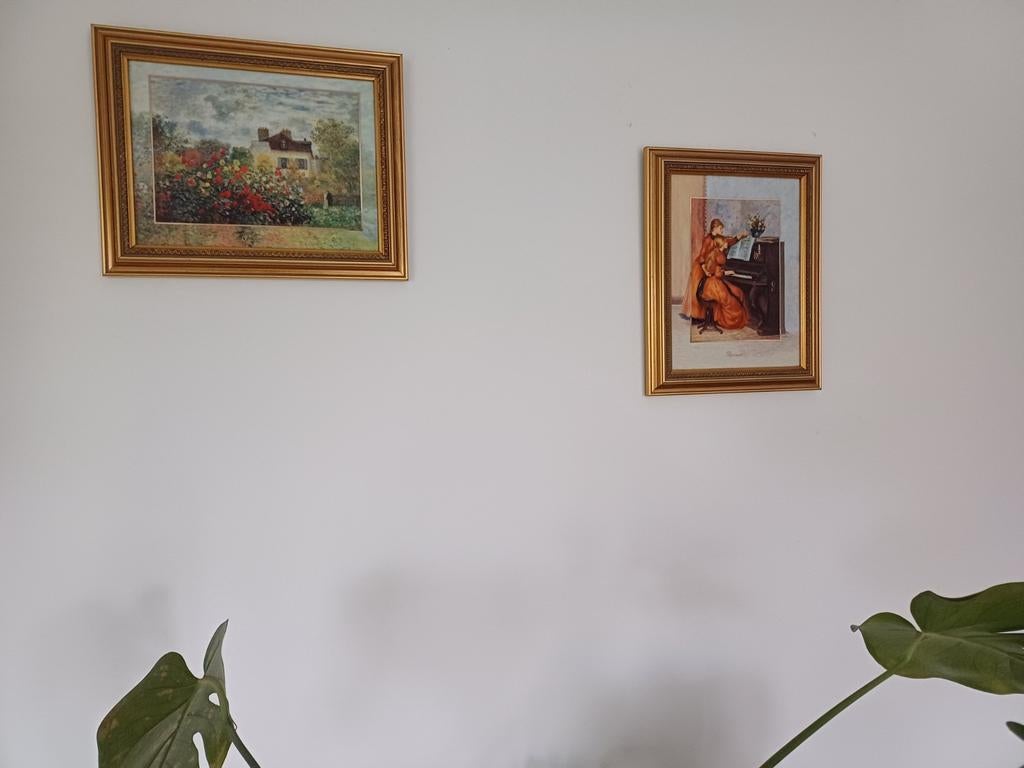 Goebel  2 schilderijen op porselein, Enlèvement