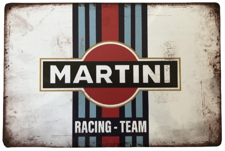 Plaque murale en métal au look vintage MARTINI RACING TEAM, Collections, Enlèvement ou Envoi, Neuf, Panneau publicitaire