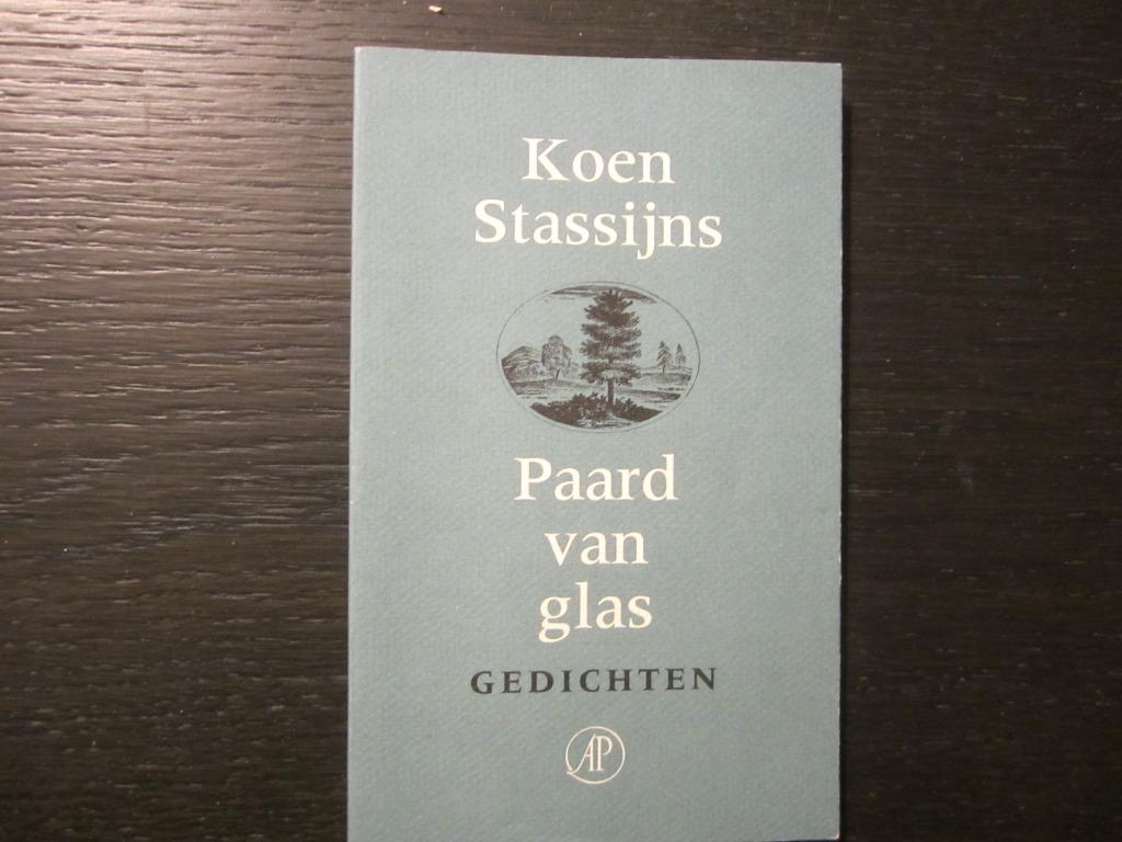 Paard van glas  -Gedichten- Koen Stassijns, Ophalen of Verzenden