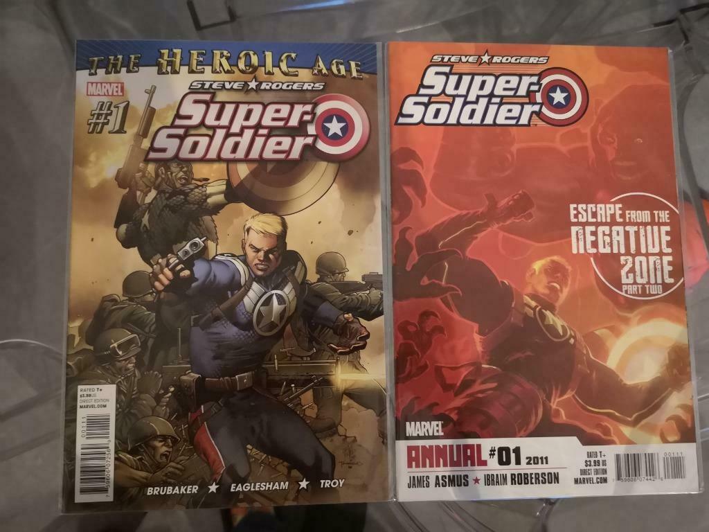 Steve Rogers : Super Soldier #1 + Annual #1, Plusieurs comics, Enlèvement ou Envoi, Neuf