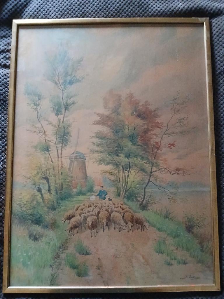 Nederlands schilderij 1950-75, Antiek en Kunst, Ophalen of Verzenden