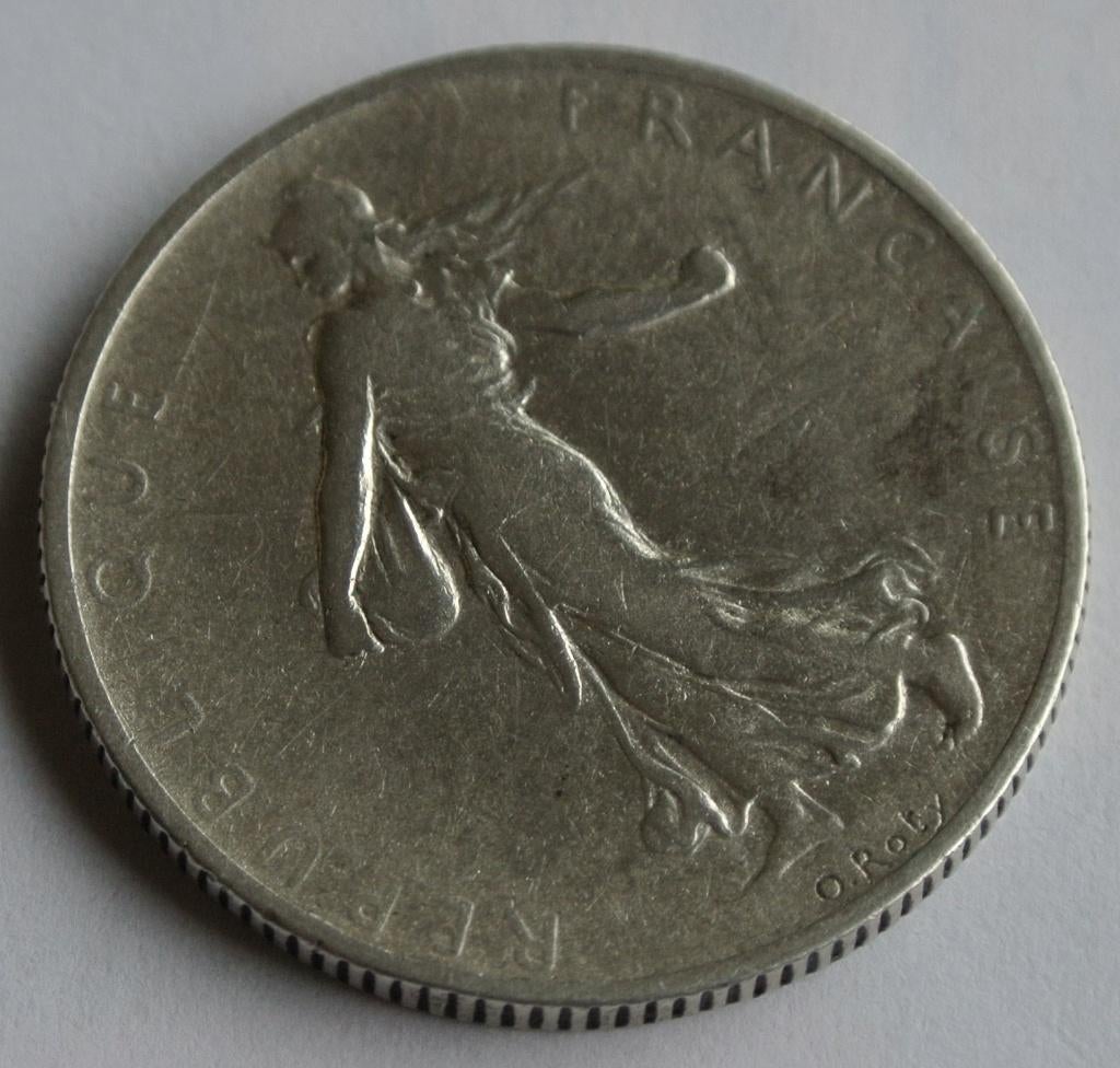 PIÈCE DE 2 Fr EN ARGENT DE LA FRANCE DE 1908, Enlèvement ou Envoi, France, Monnaie en vrac, Argent