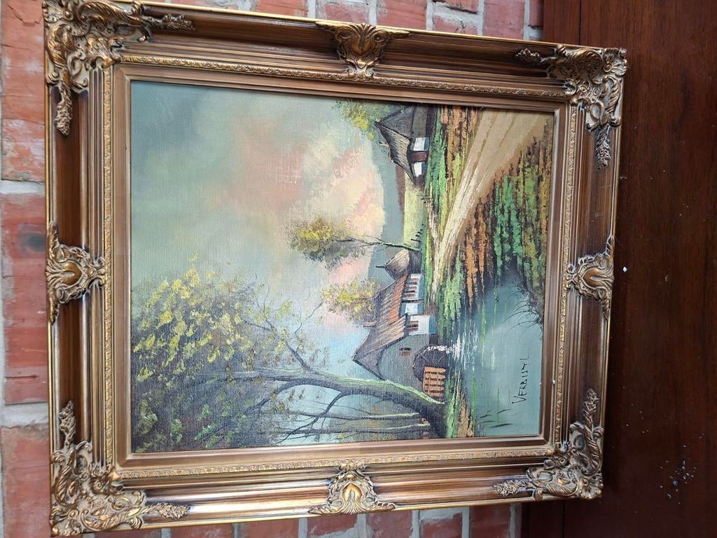 schilderij op doek van verbist, Antiek en Kunst, Kunst | Schilderijen | Klassiek, Ophalen