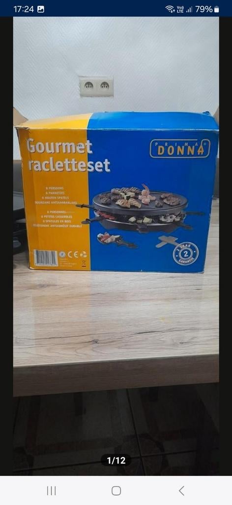 Set de raclettes Gourmet fonctionne très bien + accessoires, Electroménager, Appareils à gourmet, Enlèvement, Comme neuf, 8 personnes et plus
