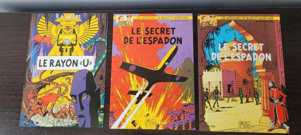 Blake en Mortimer Ansichtkaarten ongebruikt, Verzamelen, Ophalen, Overige figuren, Zo goed als nieuw, Plaatje, Poster of Sticker