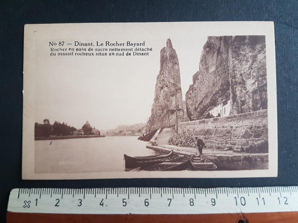 Kleine Erekaart Carte d'Honneur Dinant Rocher Bayard, Ophalen of Verzenden, 1920 tot 1940, Ongelopen, Namen