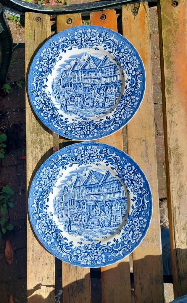 Vintage borden .Royal tudor ware.England.Uitstekende staat., Ophalen of Verzenden