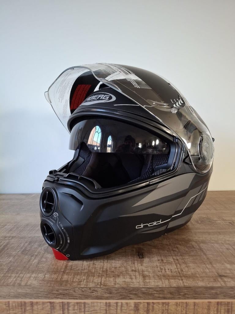 STOCKDEALS! Motorhelm Systeem - Caberg Droid Blaze (Maat S), Femmes, Enlèvement, S, Neuf, avec ticket