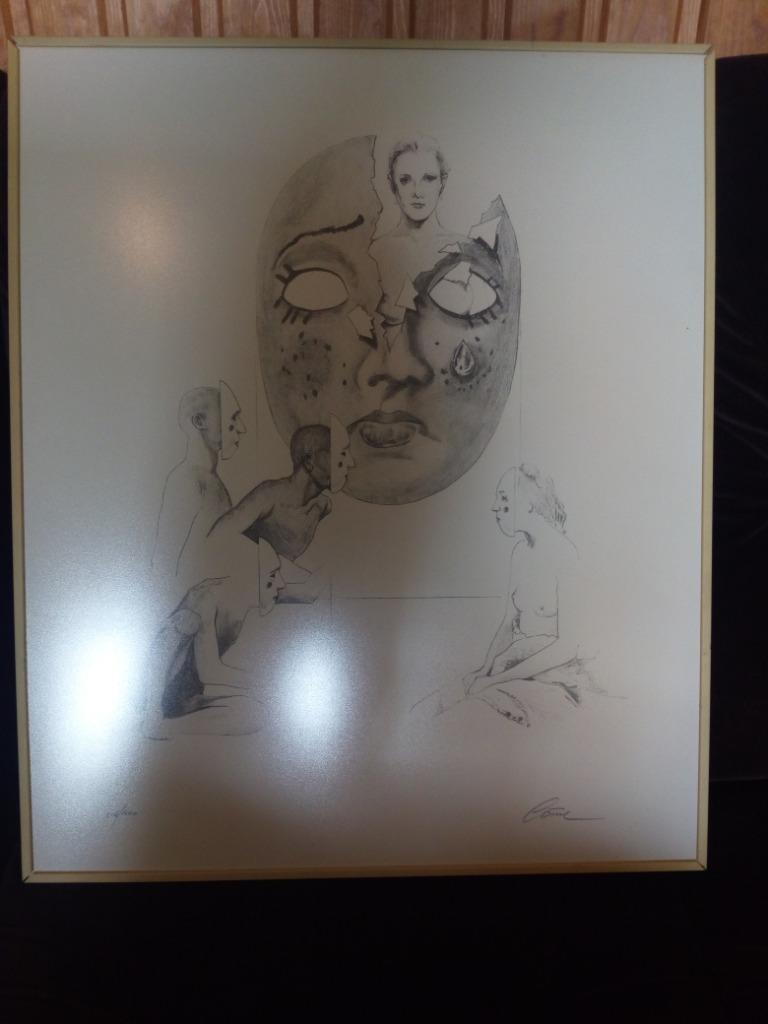 Sérigraphie "Masques", Enlèvement