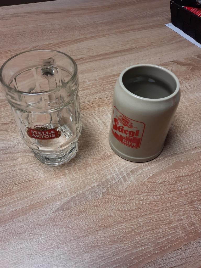 halve liter en liter  glas, Enlèvement, Comme neuf