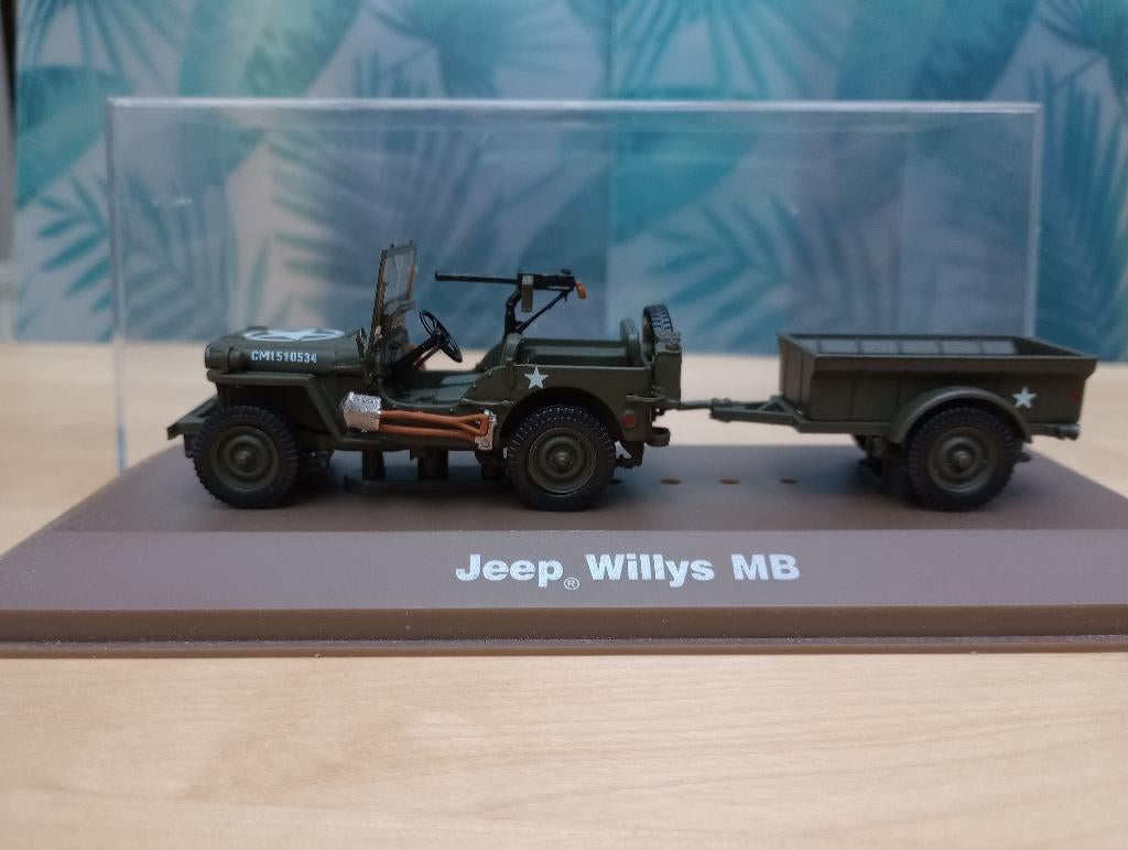 Willys Jeep 1/43 Atlas, Hobby & Loisirs créatifs, Enlèvement ou Envoi, Neuf, Voiture