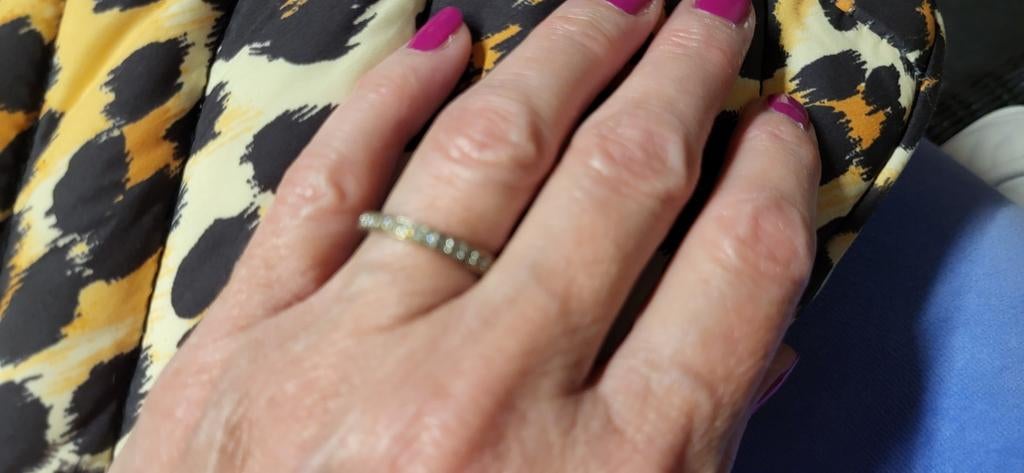 Zilveren aliance ring Otazu, Bijoux, Sacs & Beauté, Enlèvement ou Envoi, Comme neuf, Argent, Argent