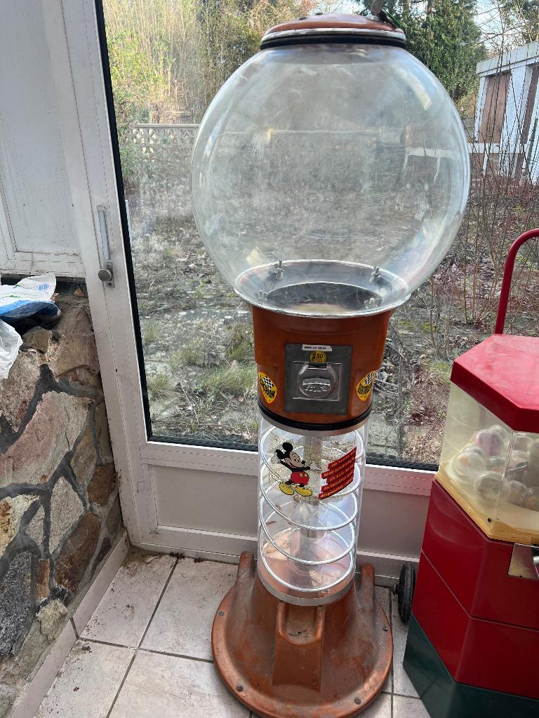 Distributeur chewing-gum, Euro, Enlèvement, Utilisé, Avec clés