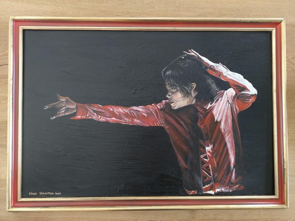 Michael Jackson olieverf op doek, Antiek en Kunst, Ophalen