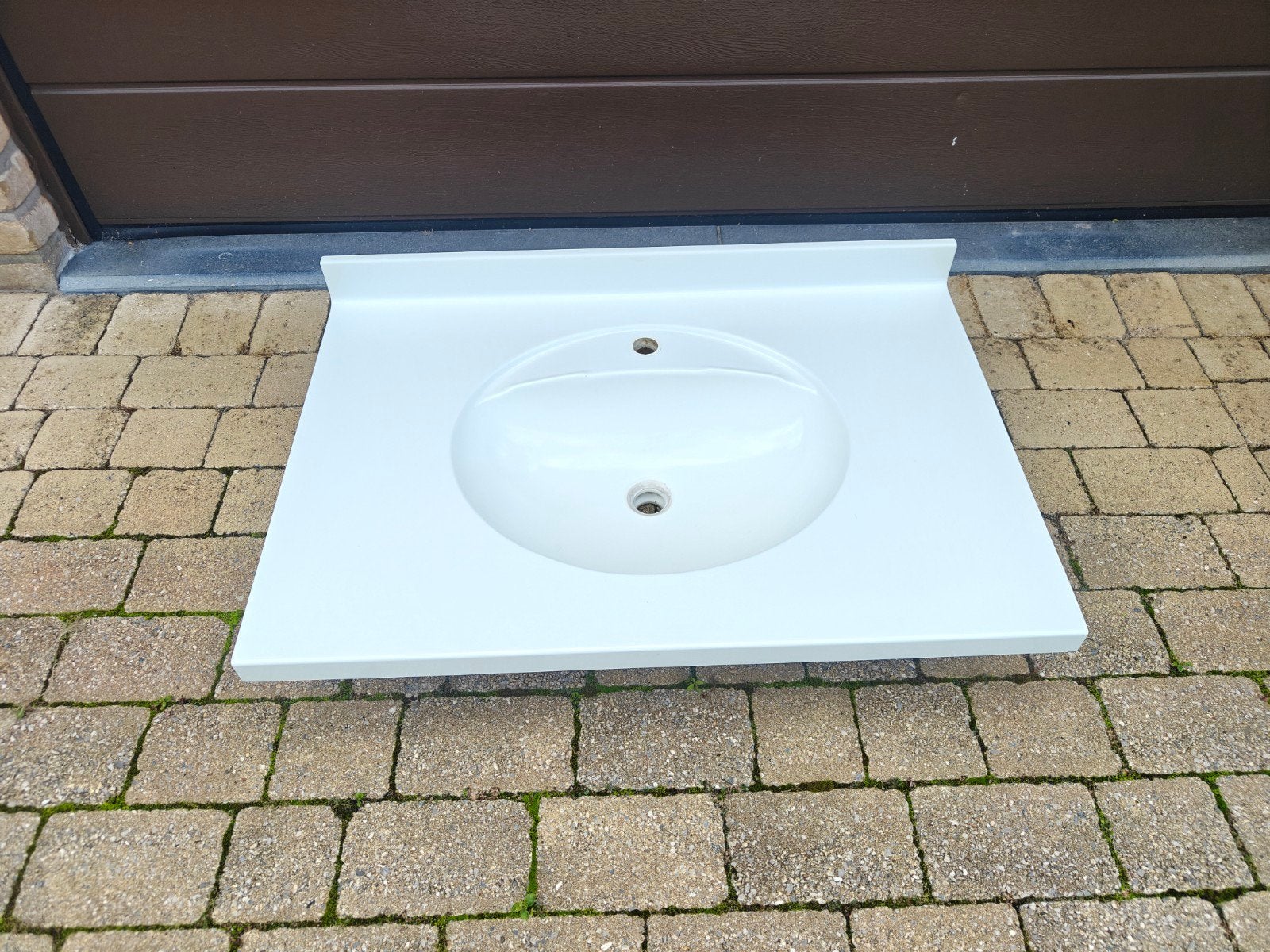 lavabo de table blanc, Enlèvement, Utilisé, Lavabo