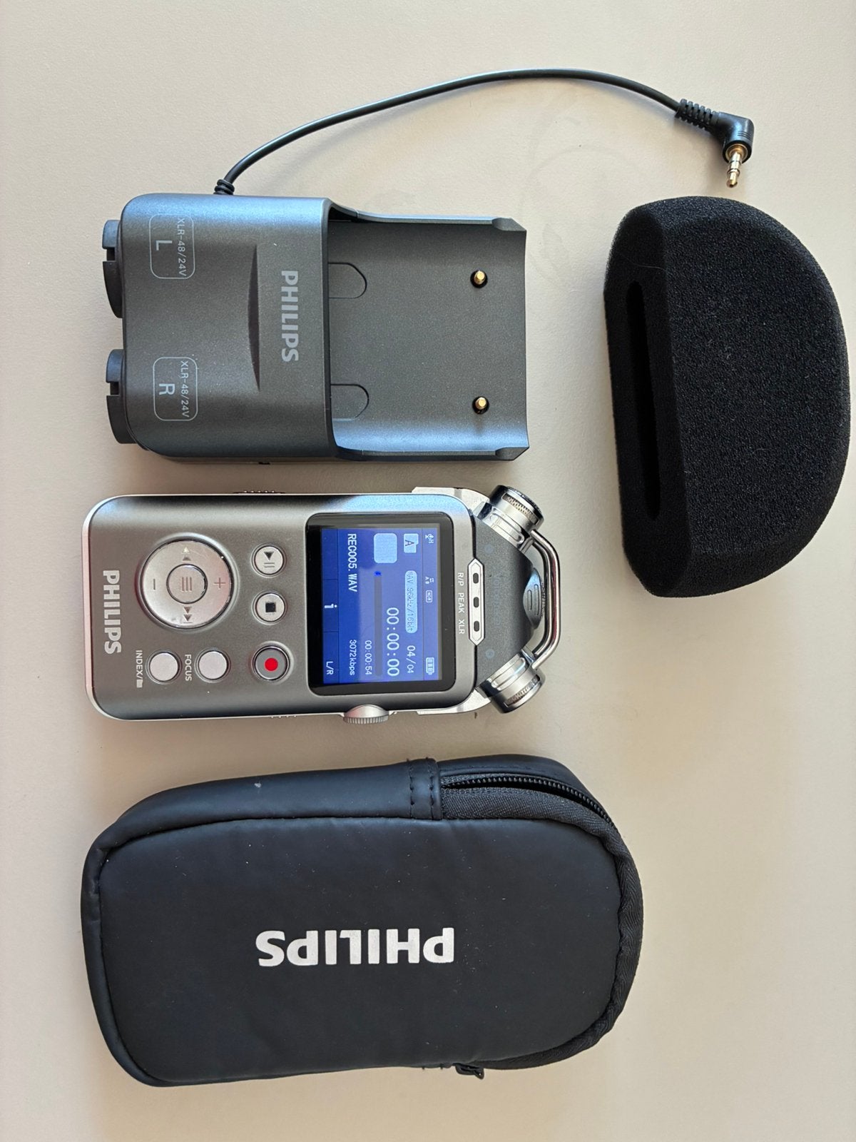 Philips enregistreur audio professionnel, Enlèvement ou Envoi, Magnétophone, Avec protection anti-poussière