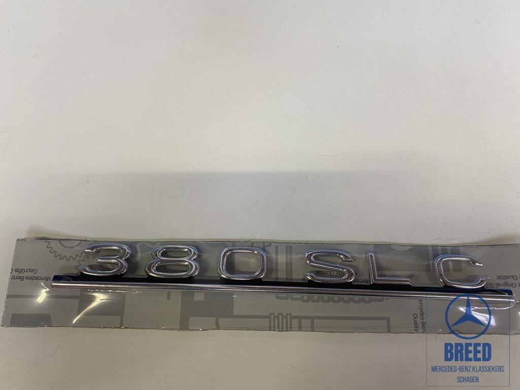 NOS typeplaatje 380SLC voor Mercedes-Benz R107 C107 SLC, -, Nieuw, Ophalen of Verzenden, -