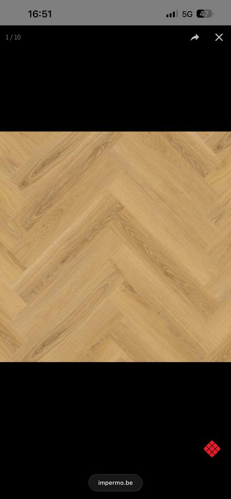 Visgraat klik laminaat met ondervloer 26m2, Enlèvement, Neuf, 10 m²² ou plus, Aggloméré