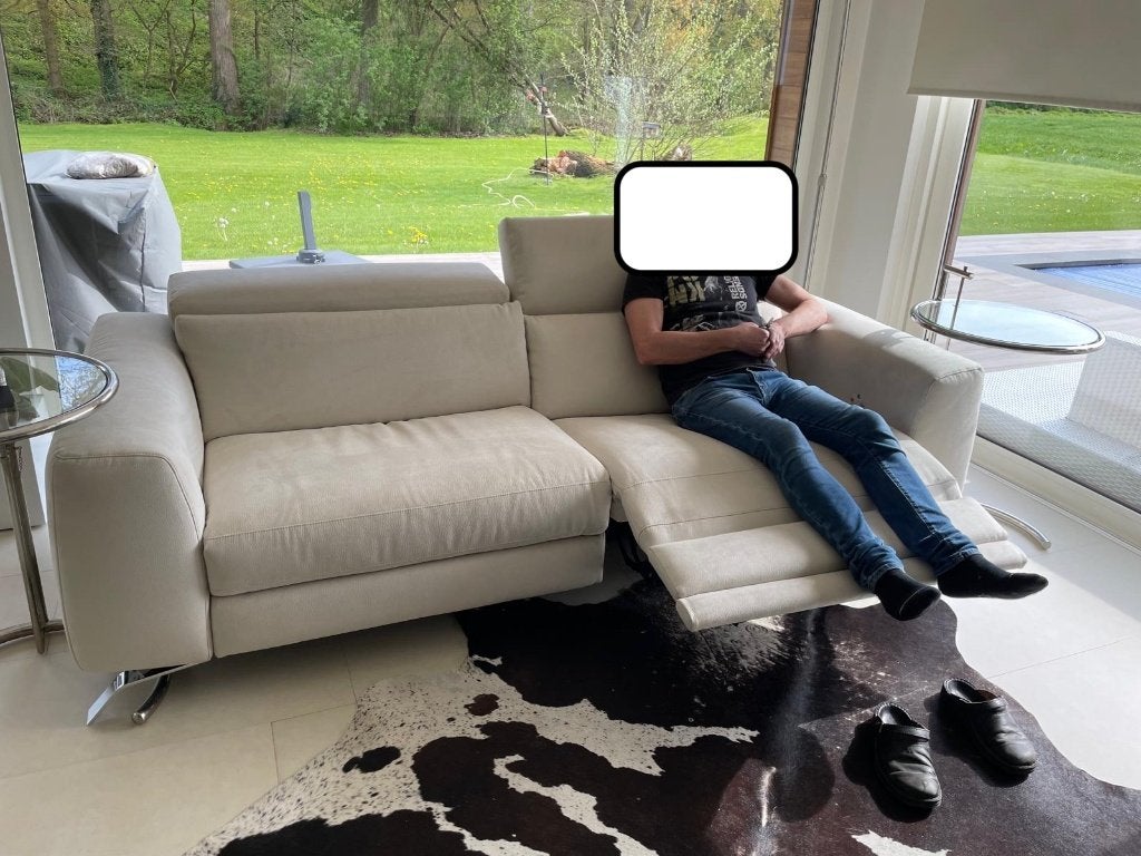 Natuzzi Pensiero, Trois personnes, 100 à 125 cm, 200 à 250 cm, Banc droit