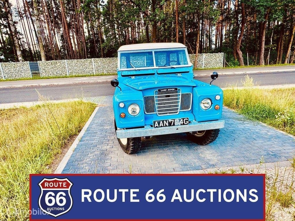 Land Rover Series IIA 109 | 1969 | Route 66 Auctions, Auto's, Land Rover, Zwart, Bedrijf, Handgeschakeld