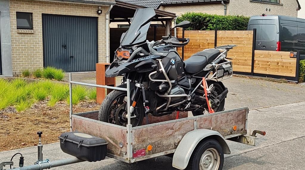 Motortrailer/aanhangwagen/remorque te huur!, Ophalen, Gebruikt