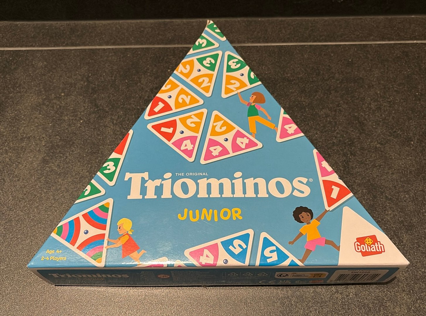 Triominos junior gezelschapsspel, Hobby en Vrije tijd, Ophalen of Verzenden, Zo goed als nieuw