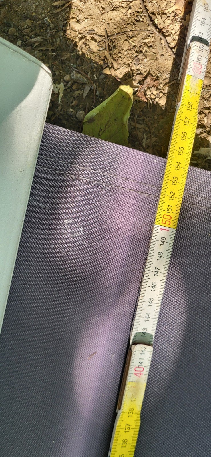 Uitschuifbaar Tuin/wind/zon verticaal scherm, Jardin & Terrasse, Écrans de jardin, 200 cm ou plus, Aluminium, Utilisé, 150 à 200 cm