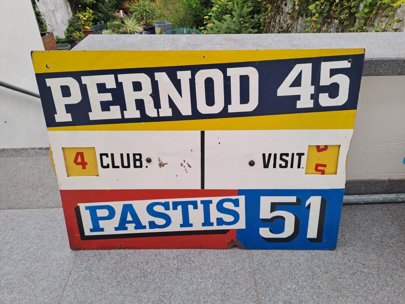 Panneau publicitaire Pastis, Collections, Enlèvement, Panneau publicitaire