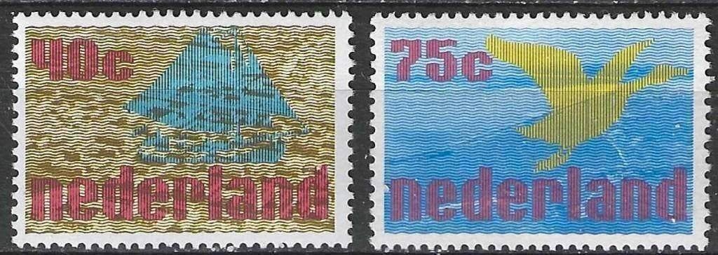 Nederland 1976 - Yvert 1052-1053 - Verovering van land  (PF), Verzenden, Postfris