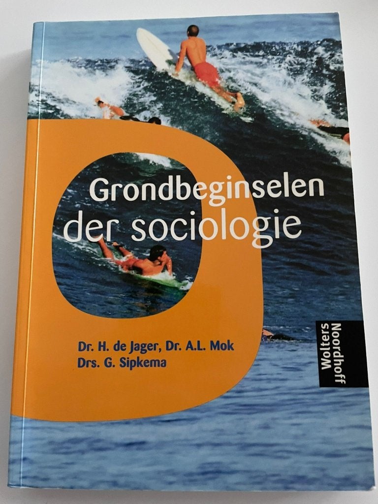 Grondbeginselen der sociologie, Livres, Enlèvement ou Envoi, Comme neuf, Enseignement supérieur, De Jager, Mok & Sipkema