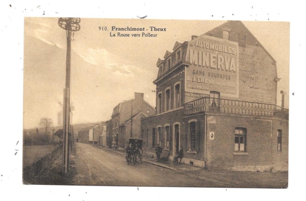 Franchimont NA7: La Route vers Polleur, Envoi, 1920 à 1940, Non affranchie, Liège