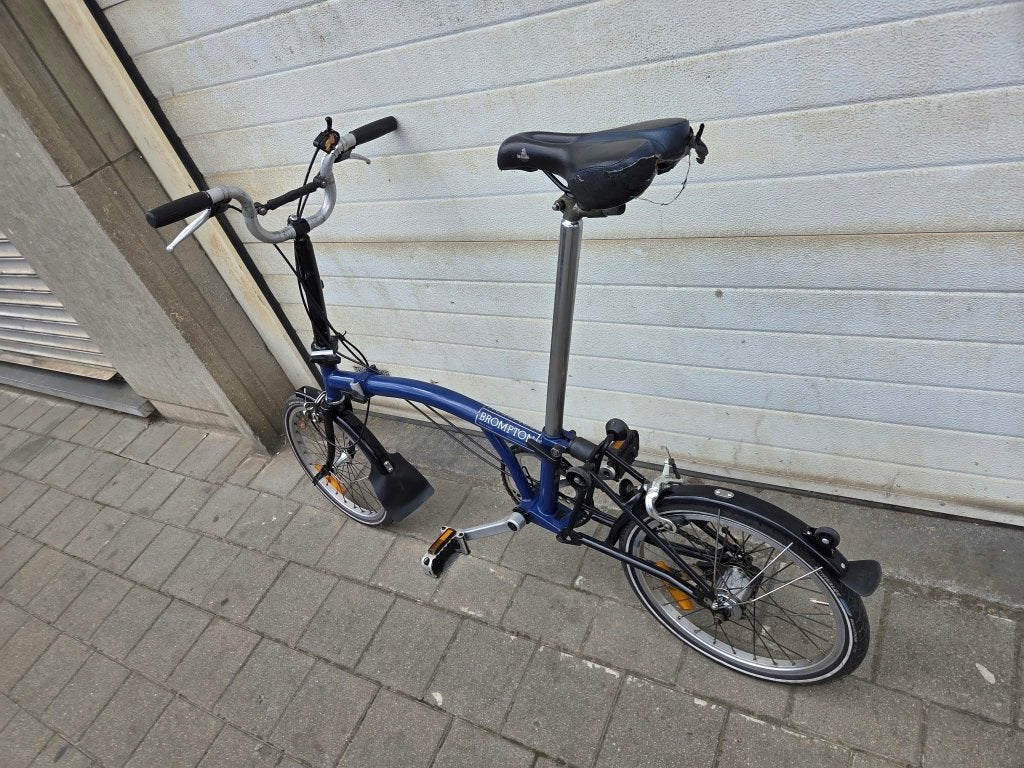 Velo Brompton 3 vitesses pliable, Vélos & Vélomoteurs, Brompton, Enlèvement, Utilisé, Totalement pliable