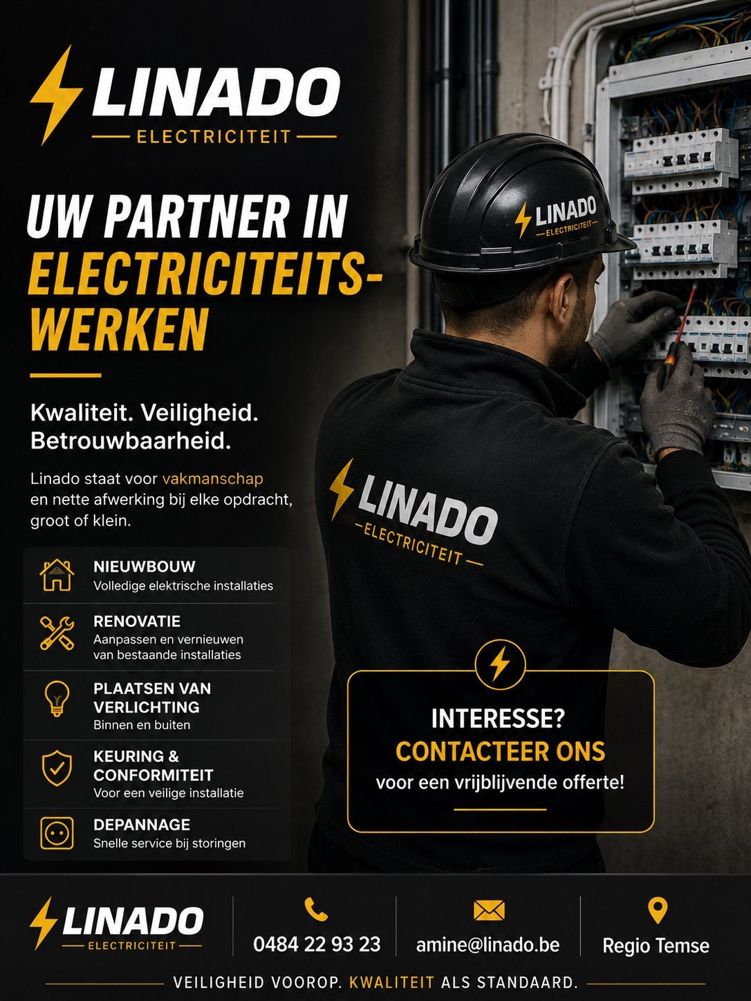 Elektriciteitswerken nodig? – LINADO, Twee personen, Meerdaags