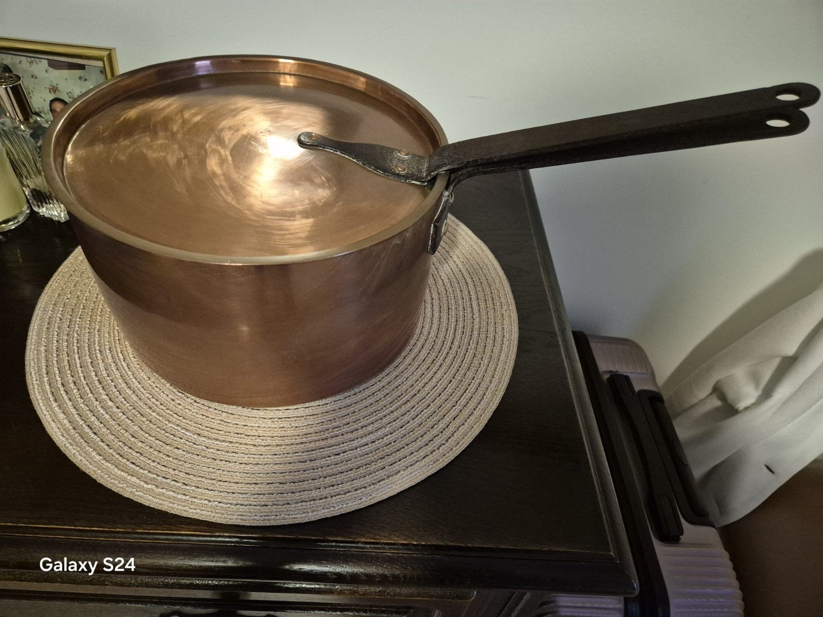 Koperen steelpan, Huis en Inrichting, Keuken | Potten en Pannen, Ophalen