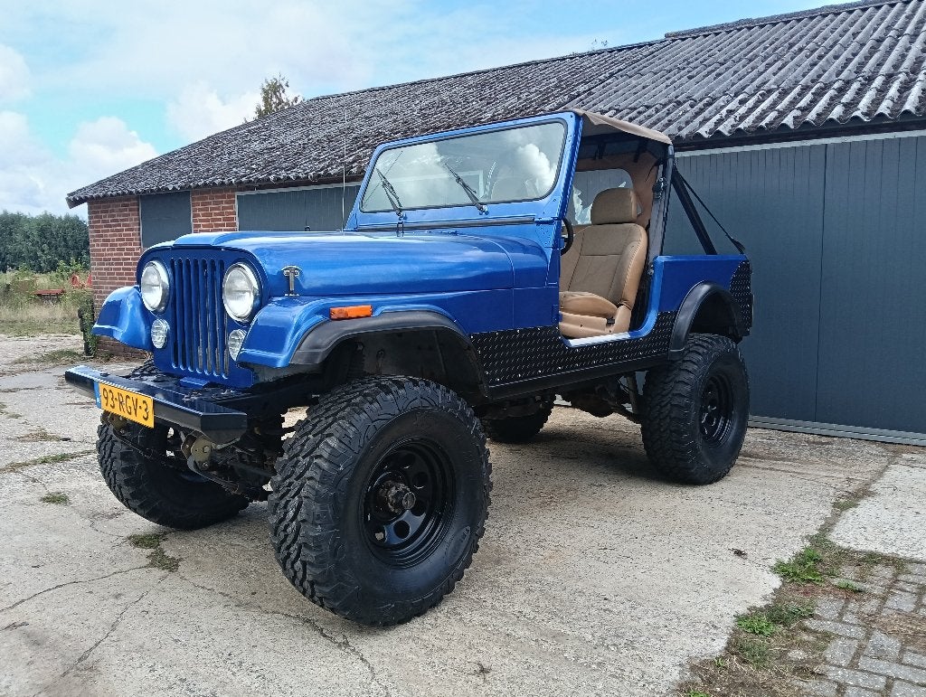 Nette jeep cj7 4.2 t176 Dana 300, Autos, Achat, Beige, Boîte manuelle, 6 cylindres