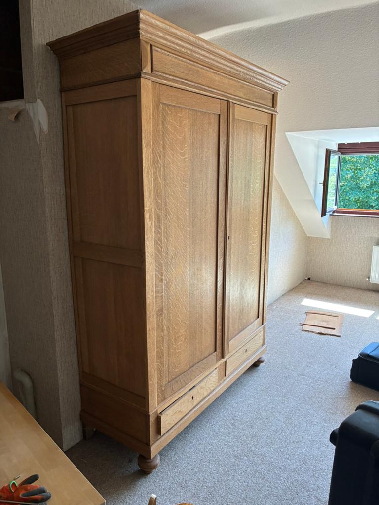 Armoire chêne naturel, Maison & Meubles, Armoires | Penderies & Garde-robes, Enlèvement, Comme neuf, Chêne