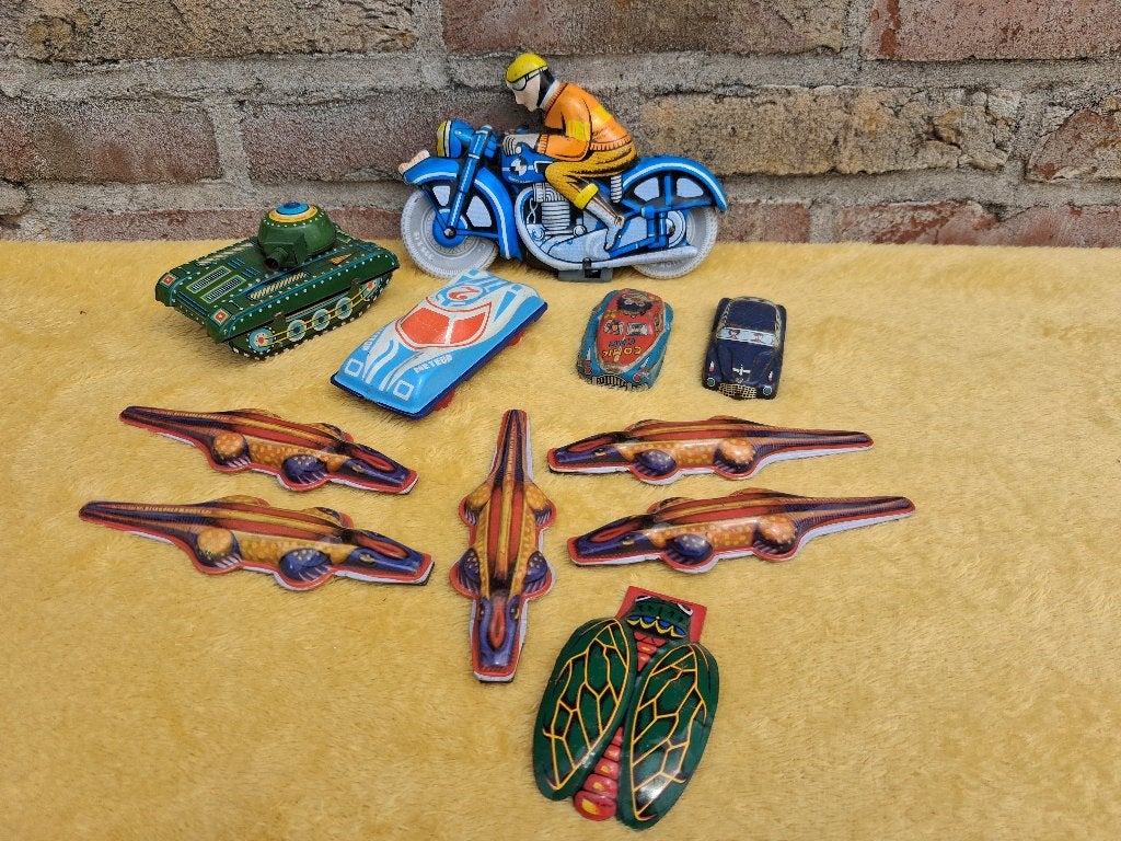lot oud blikken speelgoed, Ophalen of Verzenden