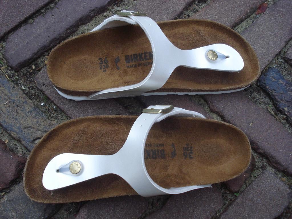 Birkenstock gizeh wit nieuw 36, Nu gratis verzending post, Slippers, Verzenden, Wit, Nieuw