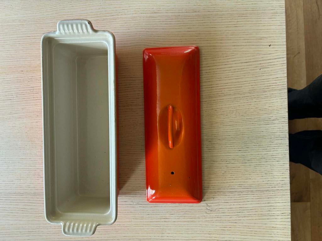 Le creuset pate pot, Huis en Inrichting, Keuken | Potten en Pannen, Ophalen, Zo goed als nieuw