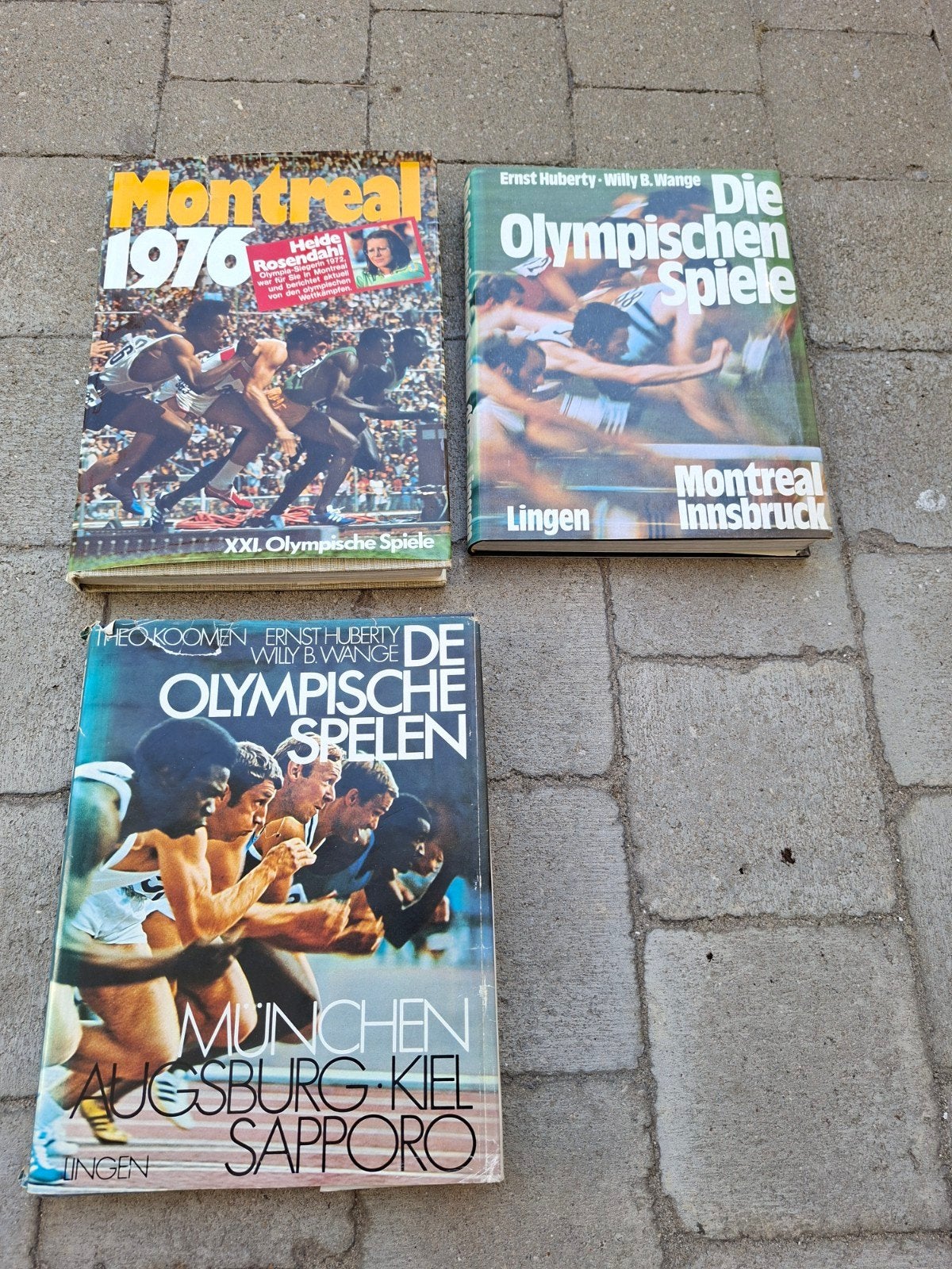 Lot van 3 Vintage Boeken Olympische Spelen (1972 & 197, Enlèvement