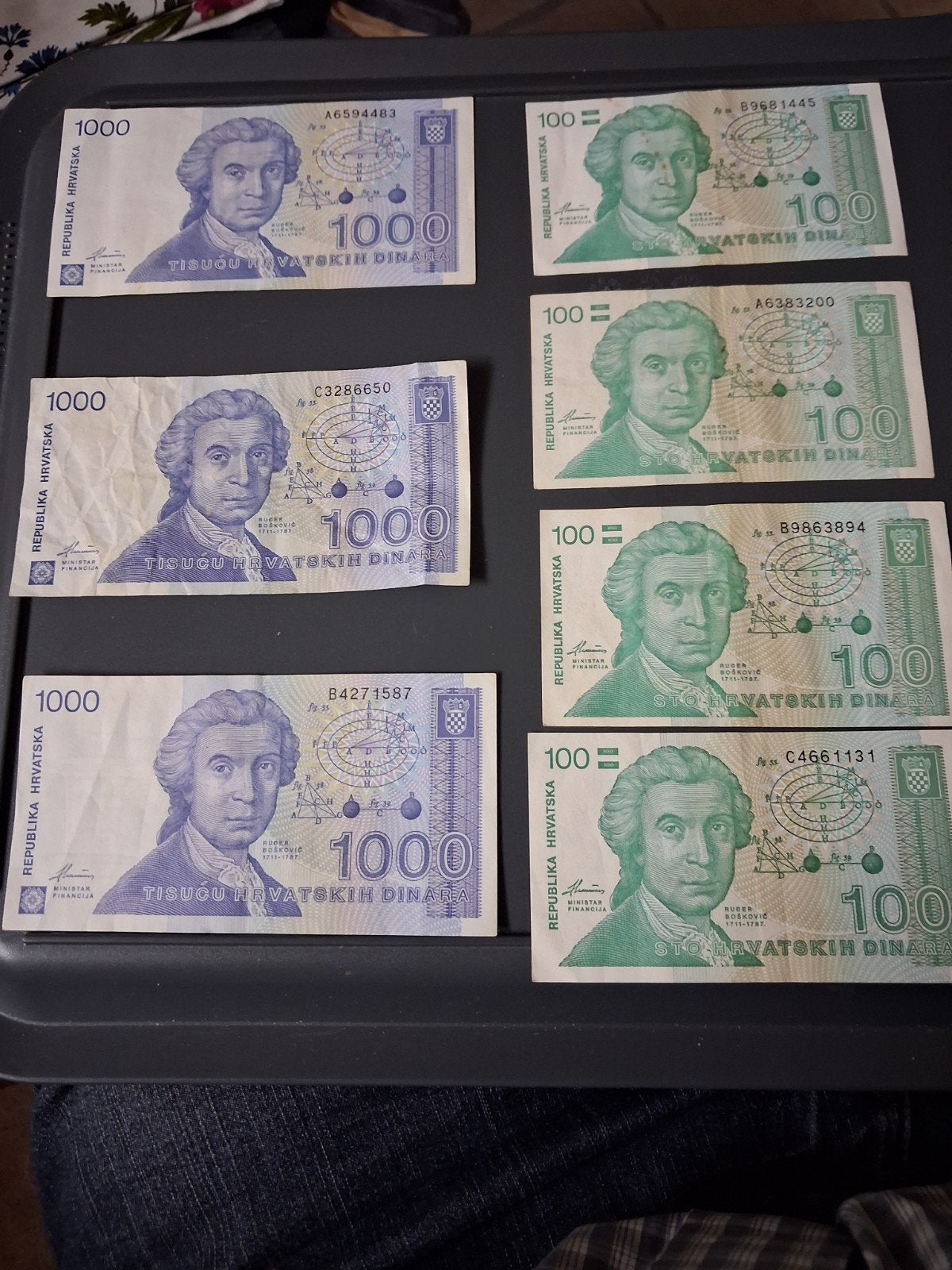 Kroatische Dinar, Timbres & Monnaies, Billets de banque | Europe | Billets non-euro, Enlèvement, Yougoslavie, Série