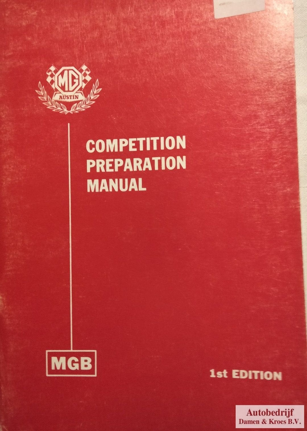 Handboek MGB 1e editie (Engelstalig), Enlèvement ou Envoi